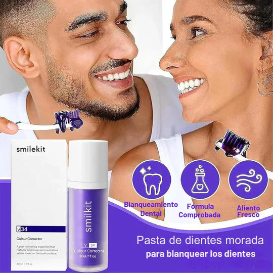 ESPUMA BLANQUEADORA SMILEKIT! Blanquea tu Sonrisa al Instante💜 + ENVIO GRATIS