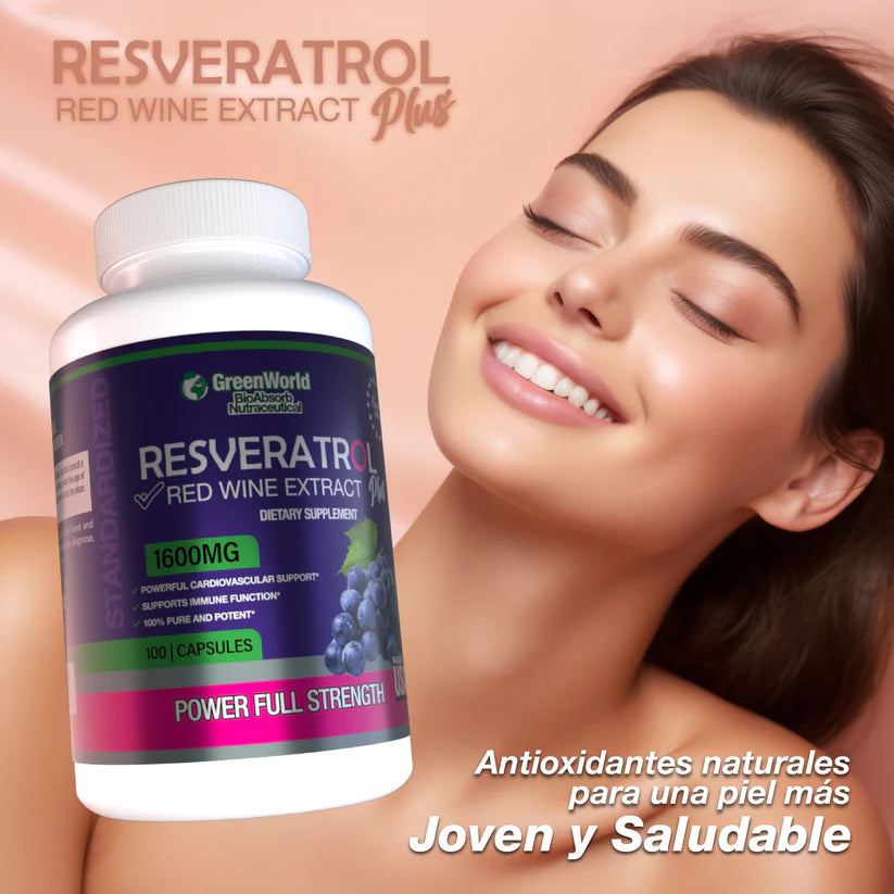 Resveratrol en Capsulas Antioxidante Poderoso🍇 + ENVIO GRATIS 🚚